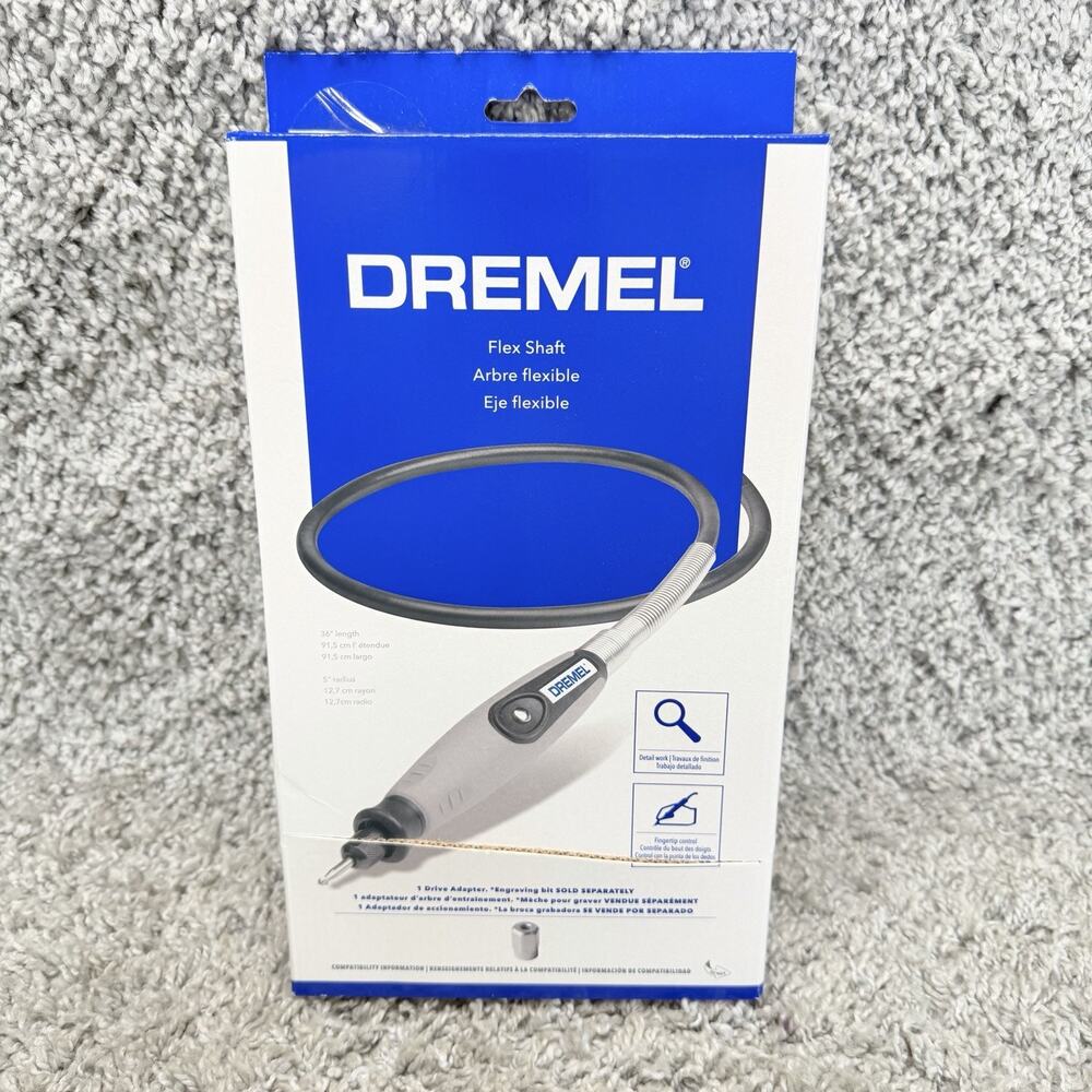 Dremel Flex Shaft Model 225 is a 36 inch flexible extension attachment New